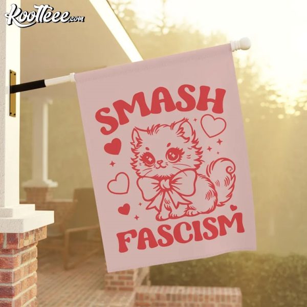 Smash Fascism Leftist Antifascist Protest Flag