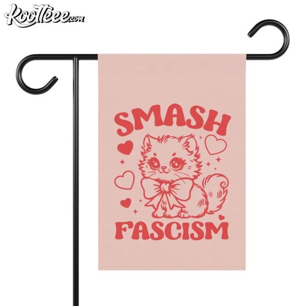 Smash Fascism Leftist Antifascist Protest Flag