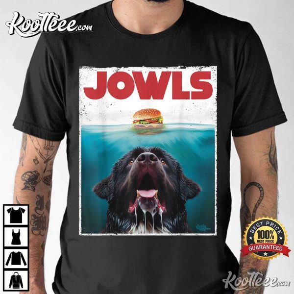 Newfie Newfoundland Dog Jowls Funny Jaws T-Shirt