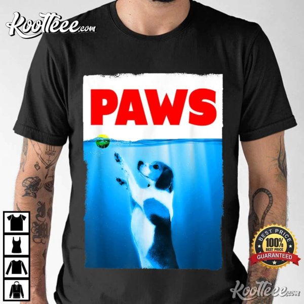 Paws Jaws Dog And Tennis Ball T-Shirt