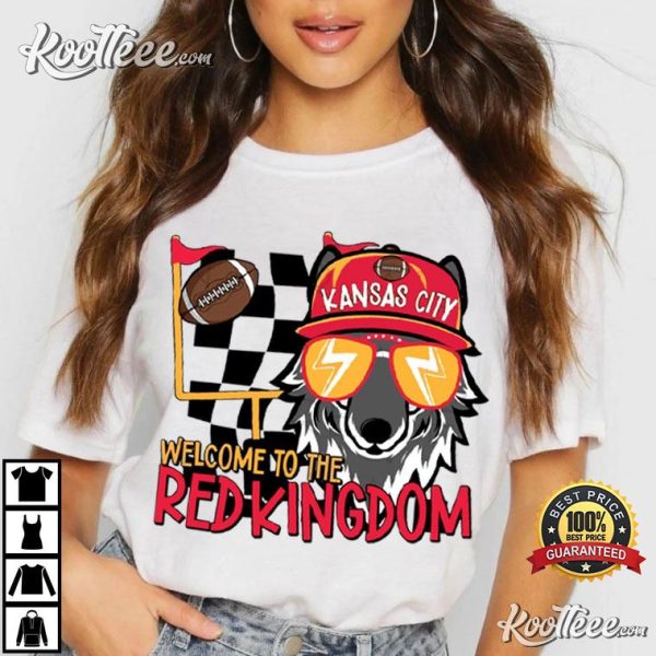 Welcome To The Red Kingdom Kansas City Football Wolf Champs T-Shirt