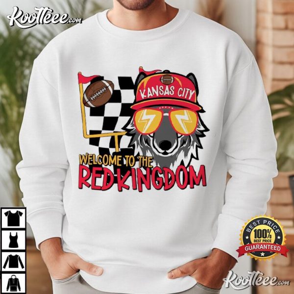 Welcome To The Red Kingdom Kansas City Football Wolf Champs T-Shirt