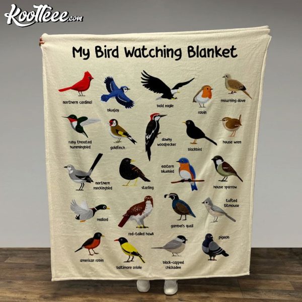 My Bird Watching Fleece Blanket