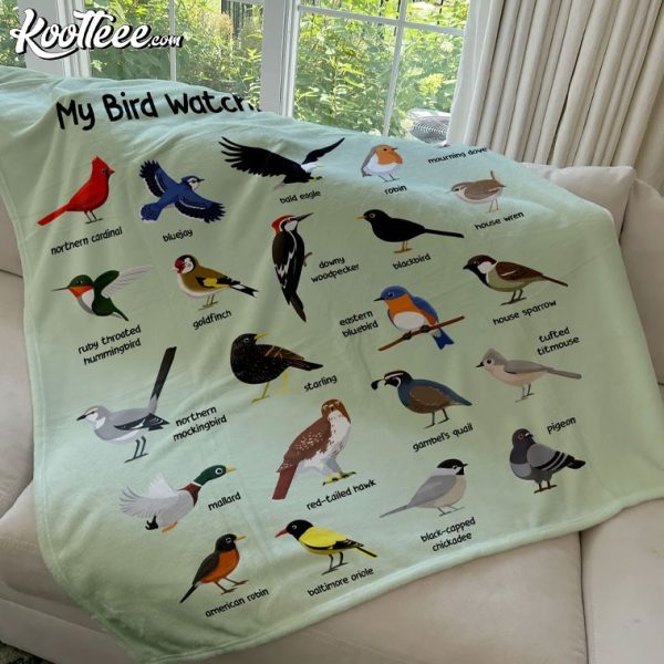 My Bird Watching Fleece Blanket