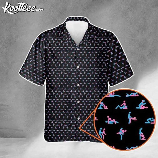 Sex Positions Pattern Funny Hawaiian Shirt