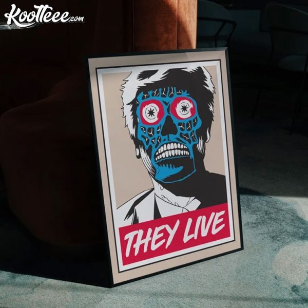 They Live Vintage John Carpenter Horror Movie Poster