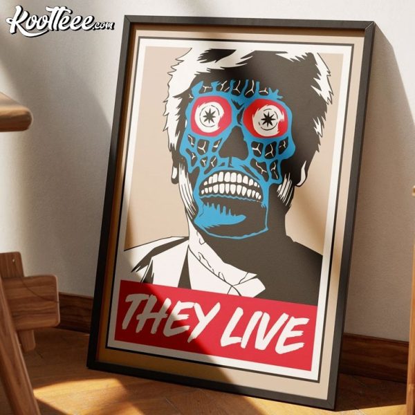 They Live Vintage John Carpenter Horror Movie Poster