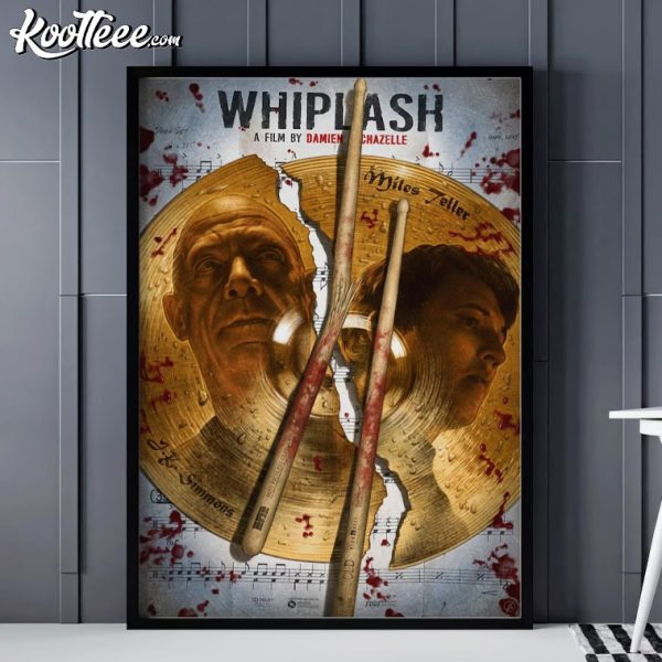 Whiplash Miles Teller x JK Simmons Movie Poster