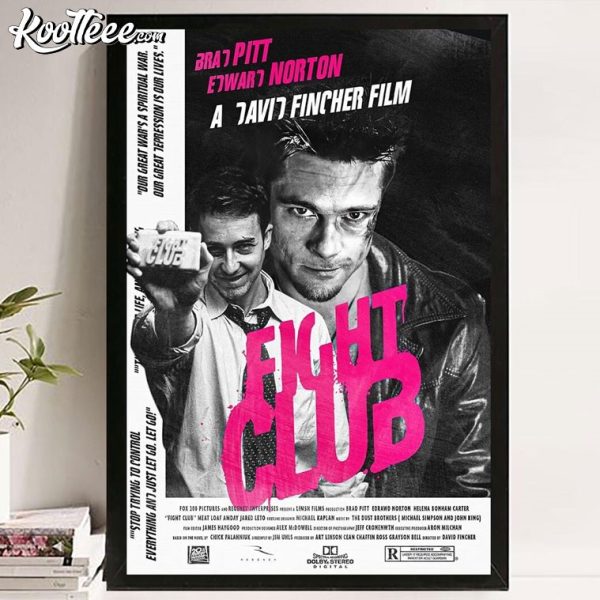 Fight Club Brad Pitt Movie Poster