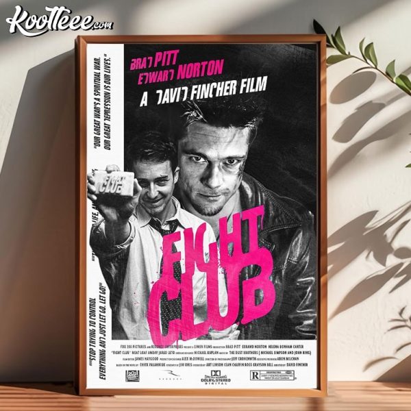 Fight Club Brad Pitt Movie Poster