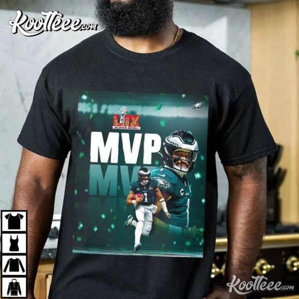 Jalen Hurts Philadelphia Eagles NFL MVP Super Bowl LIX T-Shirt