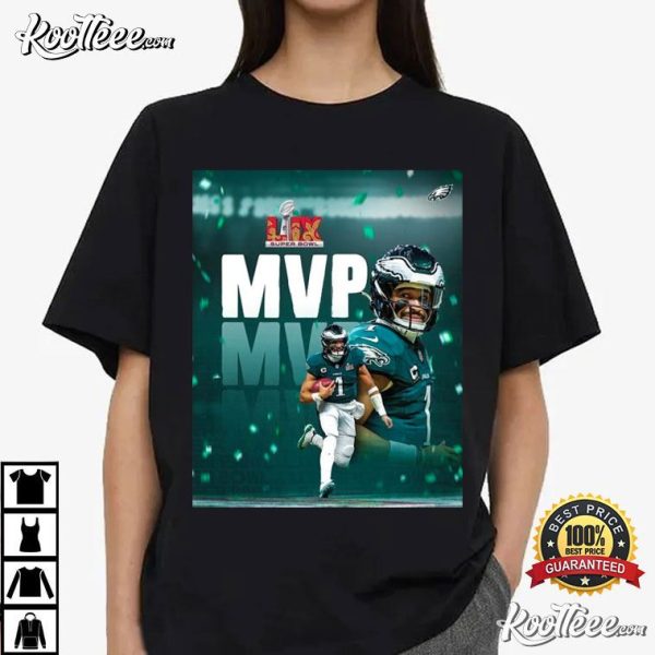 Jalen Hurts Philadelphia Eagles NFL MVP Super Bowl LIX T-Shirt