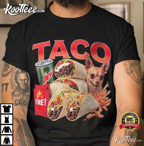 Taco Funny Meme 90s Bootleg T-Shirt