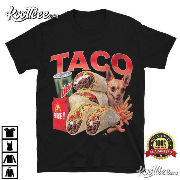 Taco Funny Meme 90s Bootleg T-Shirt