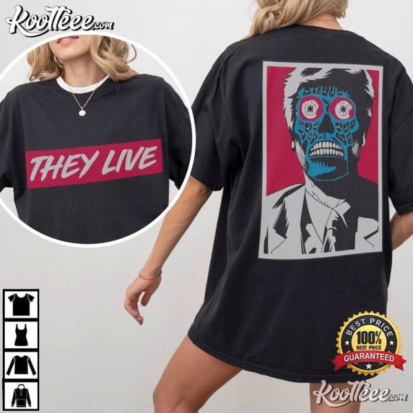 They Live John Carpenter 80s Horror Movie Graphic T-Shirt