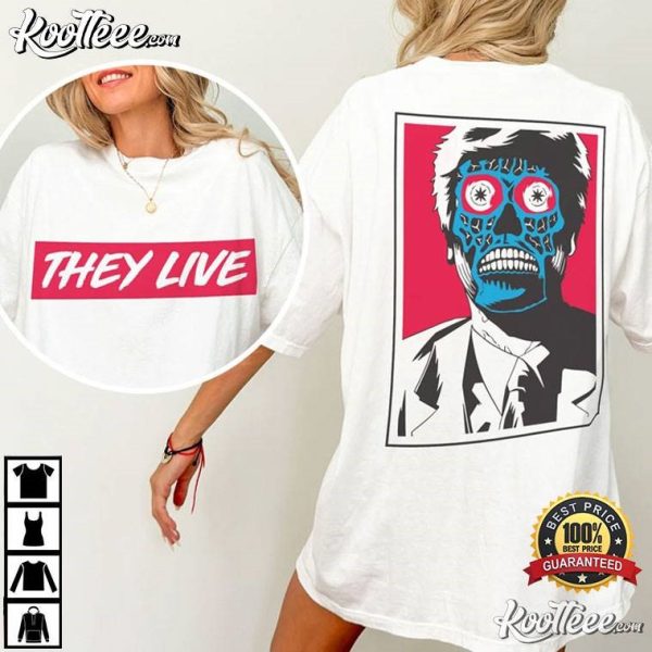 They Live John Carpenter 80s Horror Movie Graphic T-Shirt