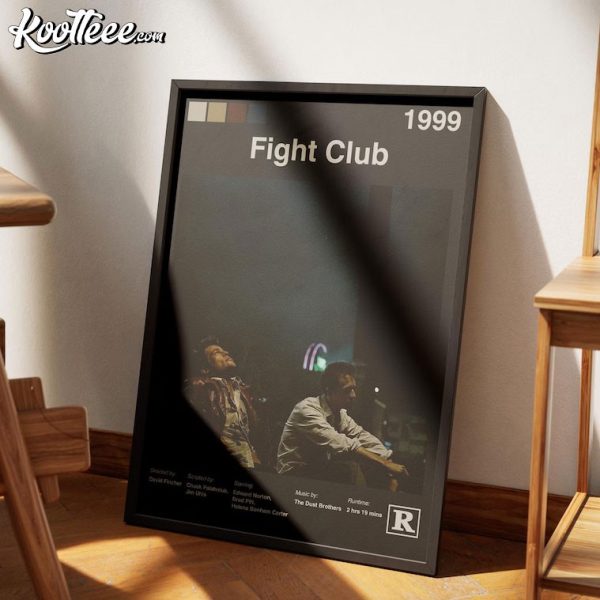 Retro Fight Club 1999 Movie Gift Poster