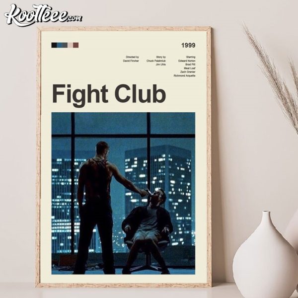 Fight Club Modern Vintage Movie Poster