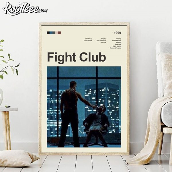 Fight Club Modern Vintage Movie Poster