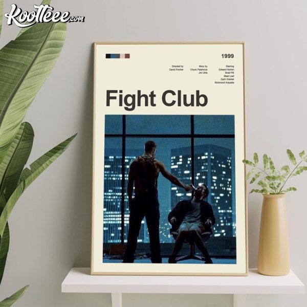 Fight Club Modern Vintage Movie Poster