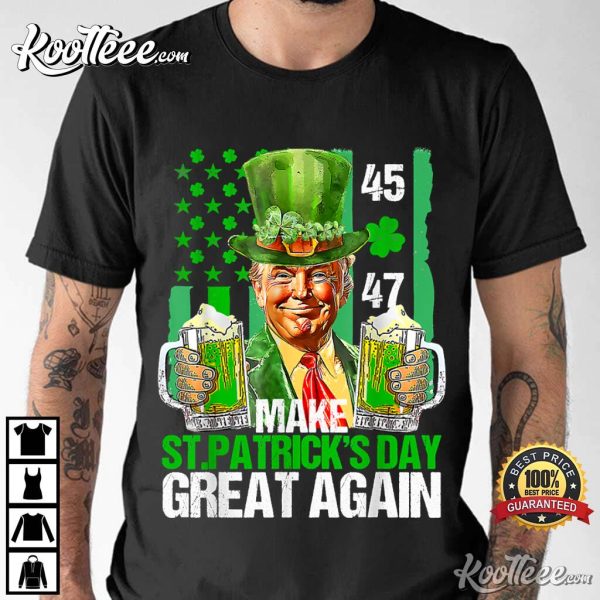 St Patrick’s Day Let The Shenanigans Begin Funny Trump T-Shirt