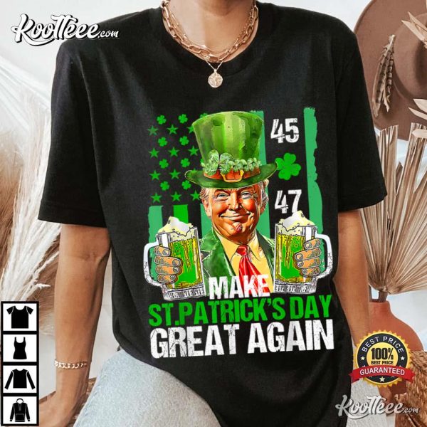 St Patrick’s Day Let The Shenanigans Begin Funny Trump T-Shirt