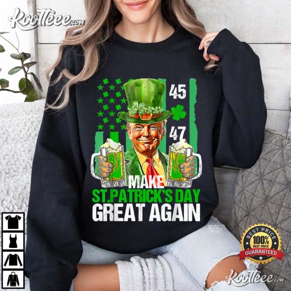 St Patrick’s Day Let The Shenanigans Begin Funny Trump T-Shirt