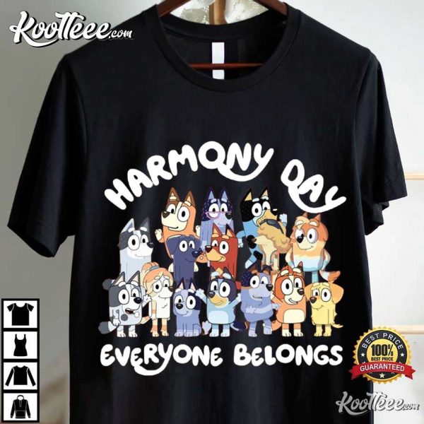 Harmony Day Everyone Belongs Bluey School Teacher T-Shirt