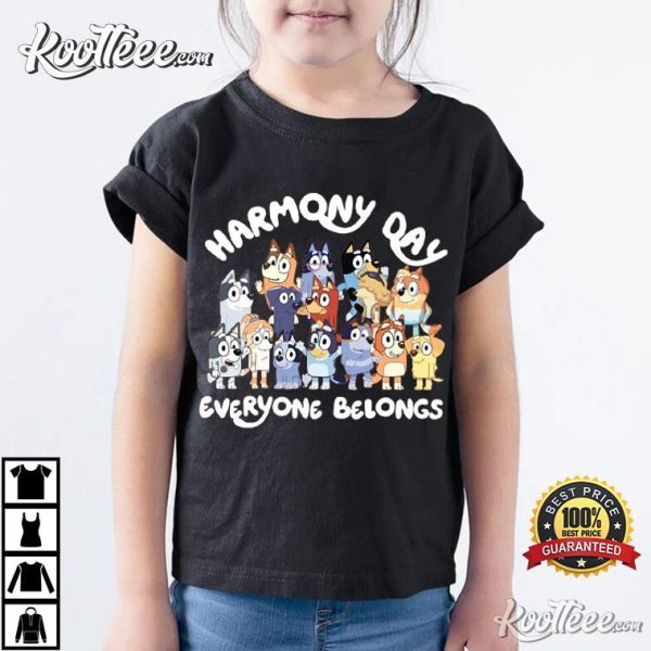 Harmony Day Everyone Belongs Bluey School Teacher T-Shirt