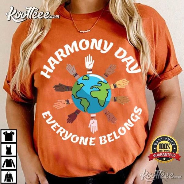 Harmony Day Everyone Belongs Diversity T-Shirt