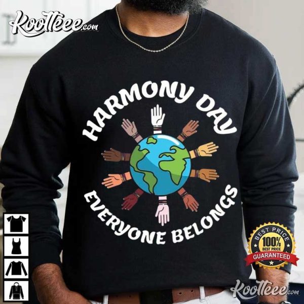 Harmony Day Everyone Belongs Diversity T-Shirt