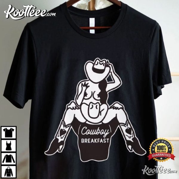 Cowgirl Cowboy Breakfast Pinup Western Rodeo T-Shirt