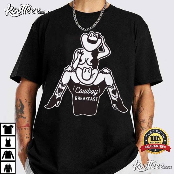 Cowgirl Cowboy Breakfast Pinup Western Rodeo T-Shirt