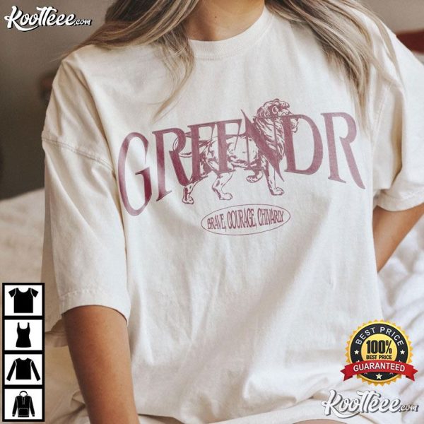 Gryffindor Lionheart Dramione Wizard School Pottery T-Shirt