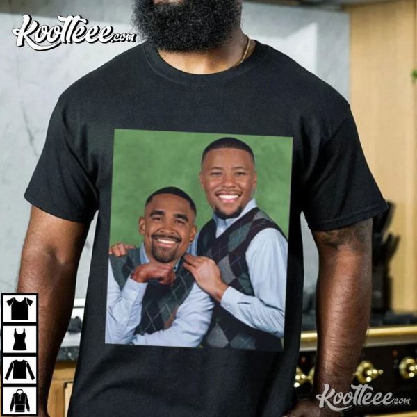 Saquon Barkley And Jalen Hurts Funny Step Brothers Philly T-Shirt