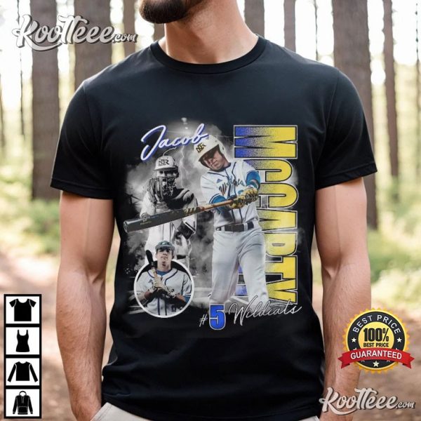 Jacob McCarty Wildcats Baseball Bootleg T-Shirt