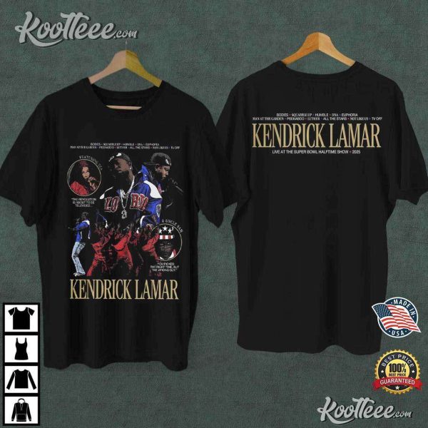 Kendrick Lamar Super Bowl Halftime Show 2025 Rap T-Shirt