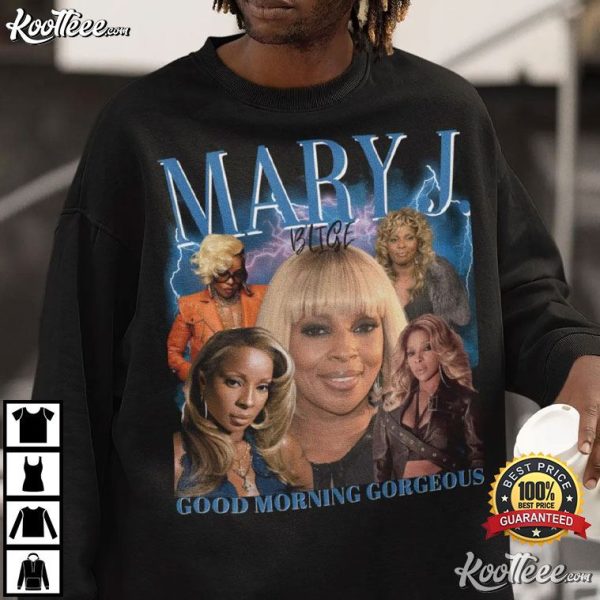 Mary J Blige Good Morning Gorgeous Vintage Bootleg T-Shirt