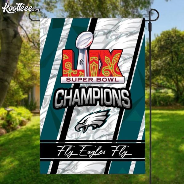 Philadelphia Eagles LIX Super Bowl Champions Fly Eagles Fly Flag