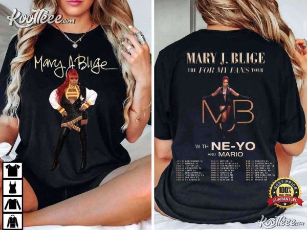 Mary J Blige For My Fans Tour 2025 T-Shirt