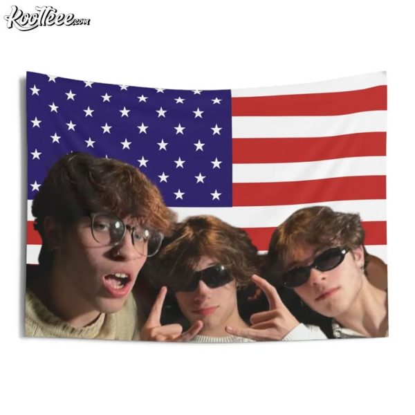 Sturniolo Triplets Gift For Fan American Flag Wall Tapestry