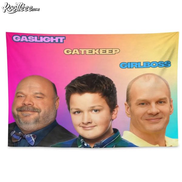 Gibby Funny Gaslight Gatekeep Girlboss Wall Tapestry