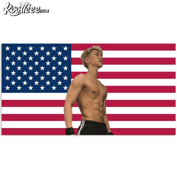 Hoshi Seventeen Kpop America Flag