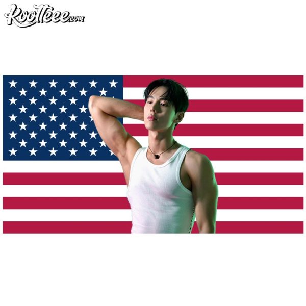 Shownu Monsta X K-Pop American Flag