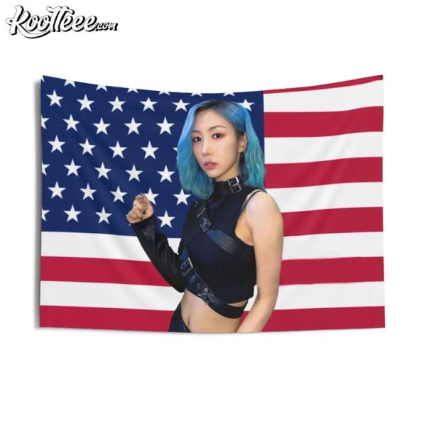 Yoohyeon Dreamcatcher America Flag Wall Tapestry