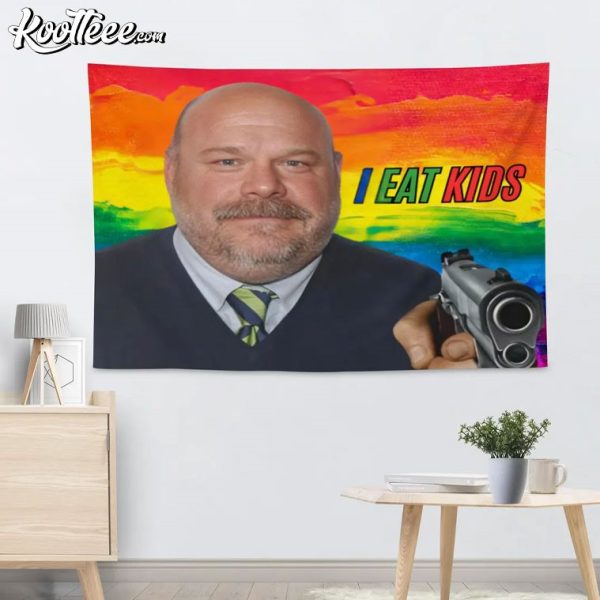 Bertram I Eat Kids Funny Meme Wall Tapestry