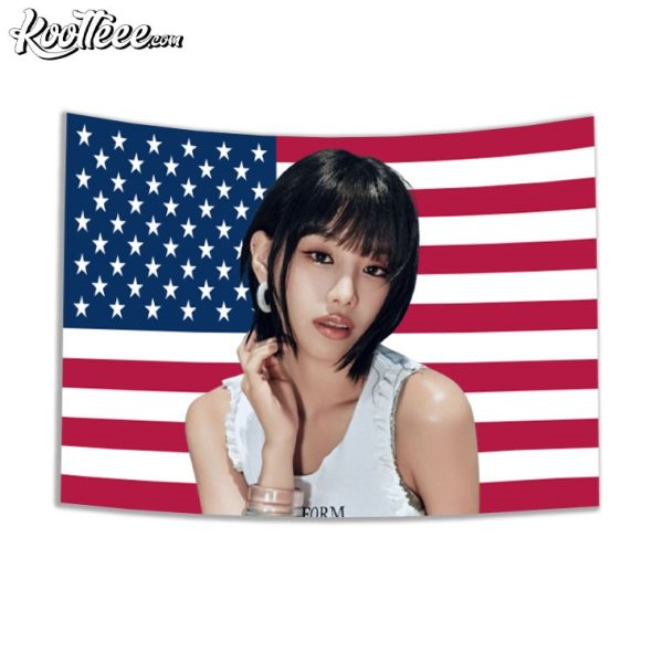 Natty Kiss Of Life America Flag Wall Tapestry