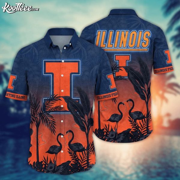 Illinois Fighting Illini NCAA Hawaiian Shirt