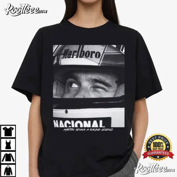 Ayrton Senna F1 Marlboro Racing Legend T-Shirt