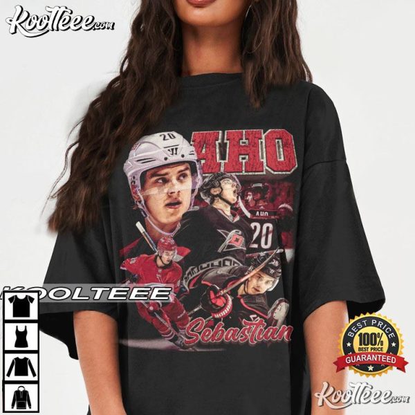 Sebastian Aho Carolina Hurricanes Ice Hockey Vintage T-Shirt